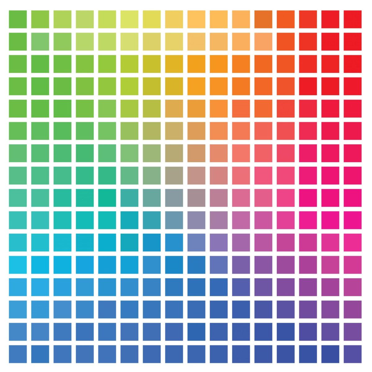 Variations of colors